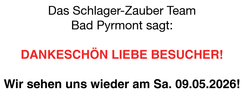 schlager-zauber.de - Danke für einen tollen Schlager-Zauber 2025